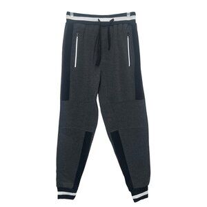 Phat Farm Jogger Pants Mens Small Gray Y2K Hip Hop Lined